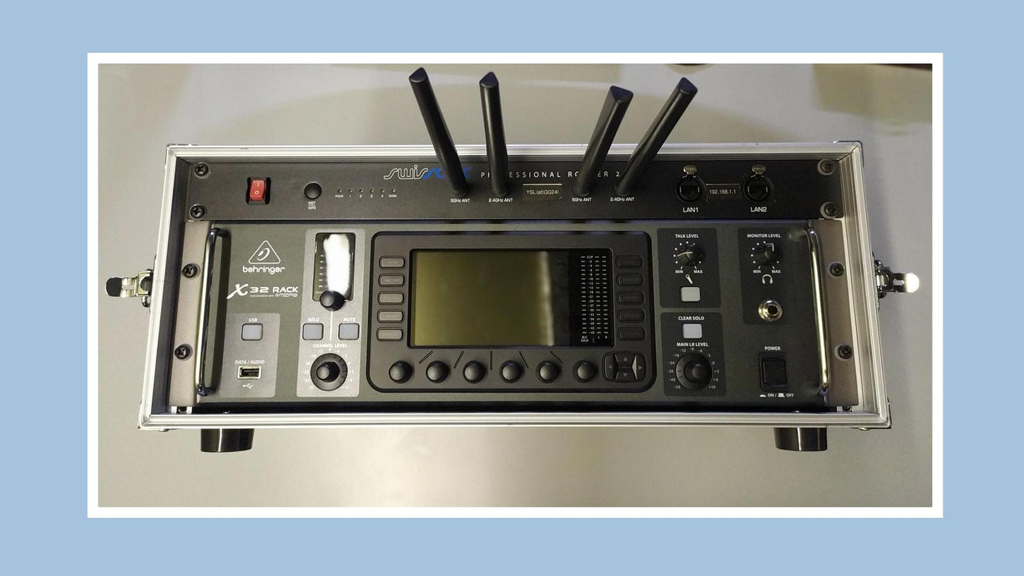 Behringer X32 Rack in Case (Tagesmiete)