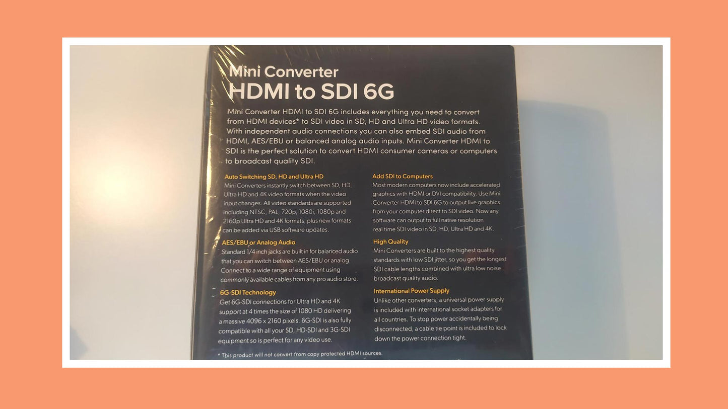 Blackmagic Mini Converter HDMI-SDI 6G (unbenutzt & originalverpackt)