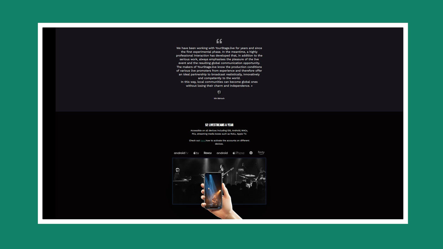 Landing pages